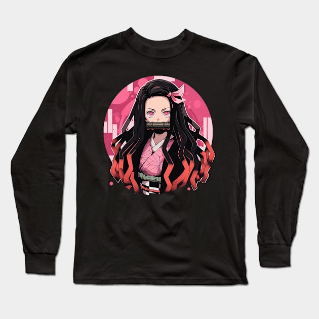 nezuko Long Sleeve T-Shirt by pokermoment